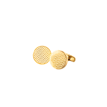 TH Jewelry Botão de punho dourado