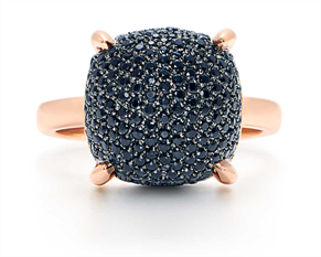 Interlocking circles ring